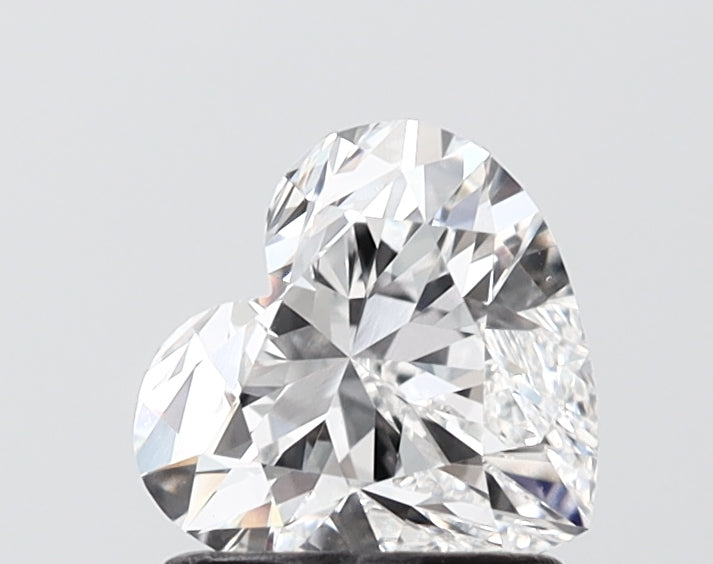 1.27 carat heart lab grown diamond E color VS1 clarity