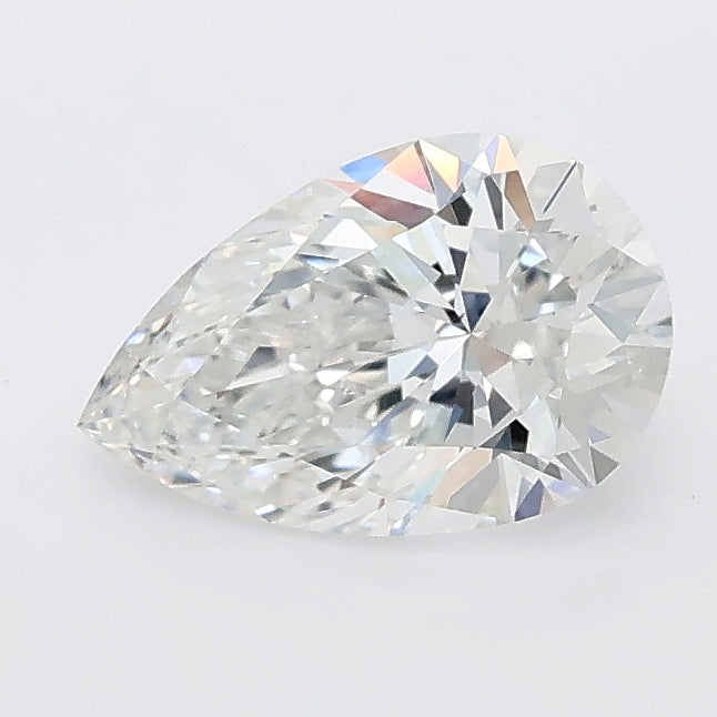 1.08 carat pear lab grown diamond E color VVS2 clarity