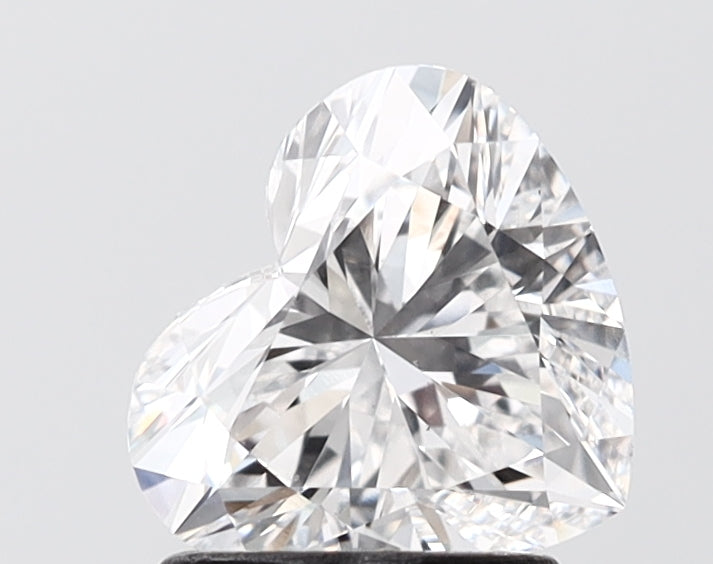 1.56 carat heart lab grown diamond D color VS2 clarity