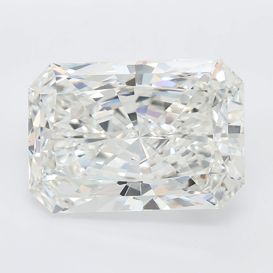 7.08 carat radiant lab grown diamond F color VS1 clarity