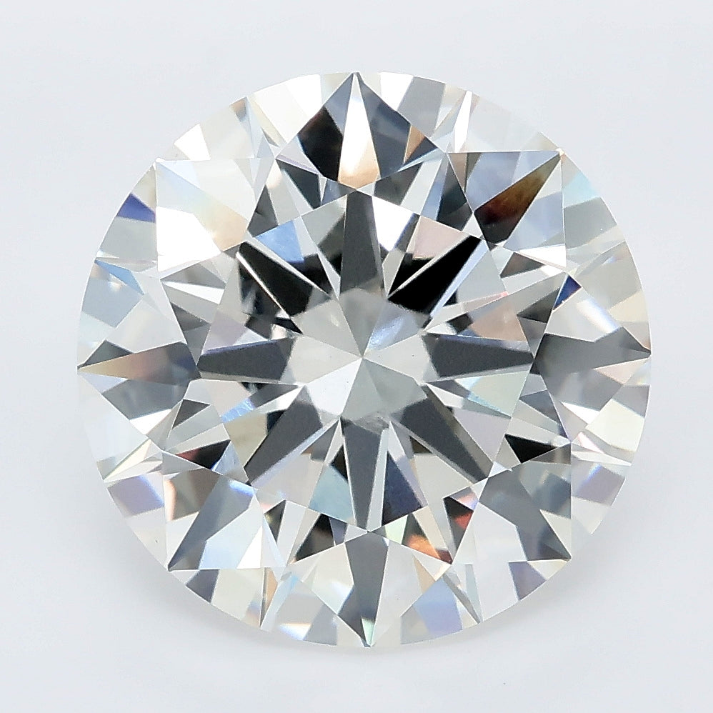 8.07 carat round lab grown diamond F color VVS2 clarity