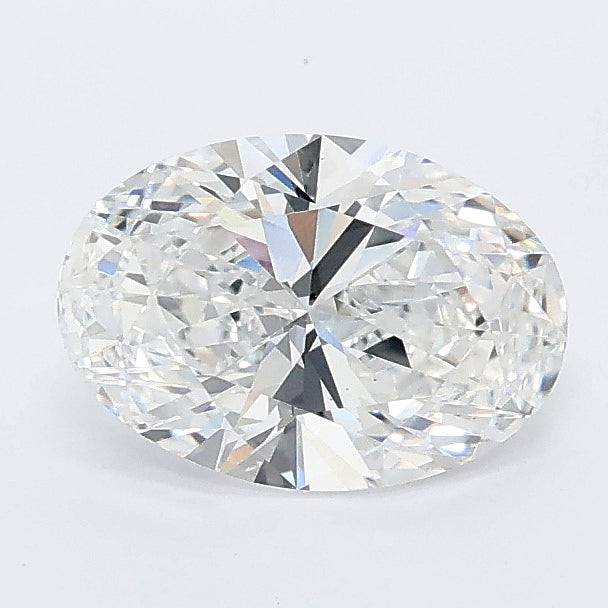 1.07 carat oval lab grown diamond D color VVS2 clarity
