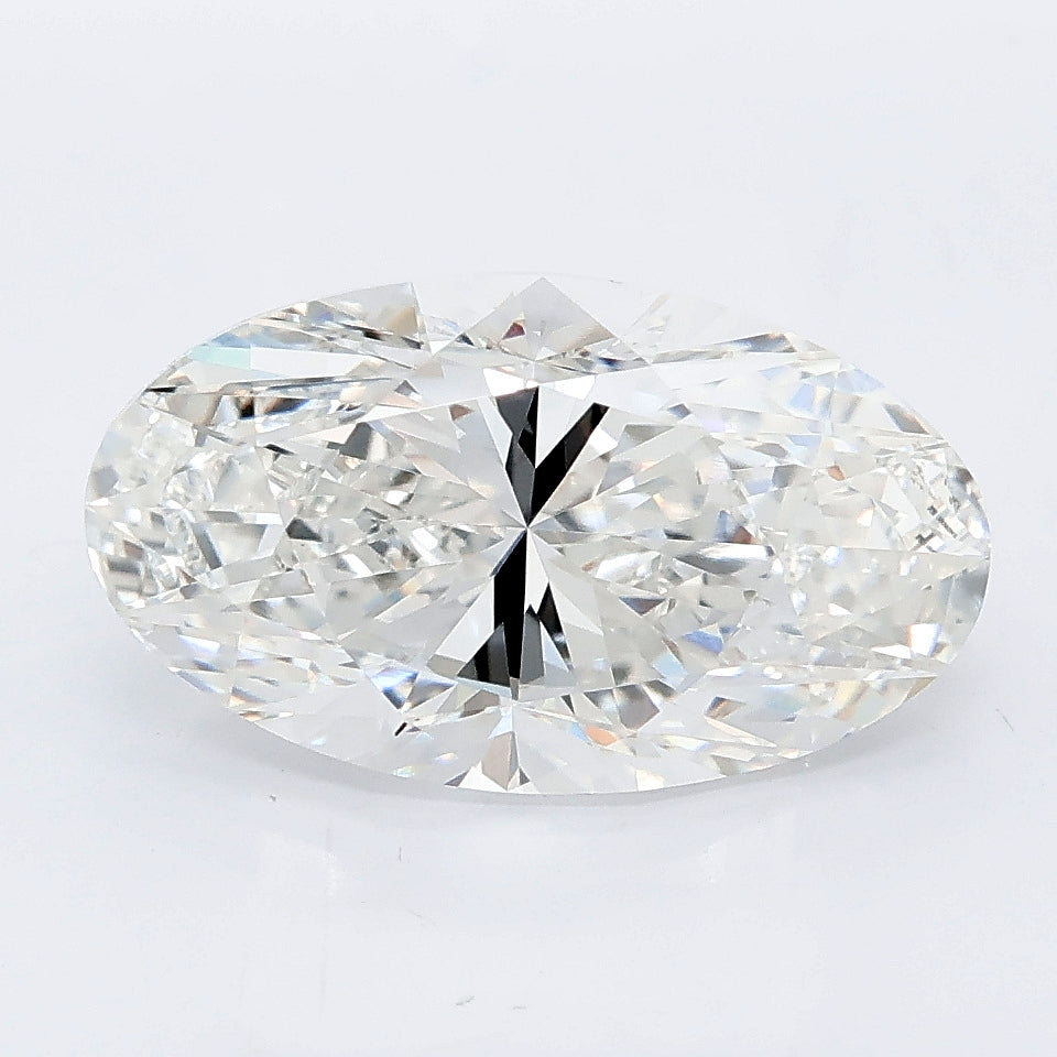 3.50 carat moval lab grown diamond E color VVS2 clarity