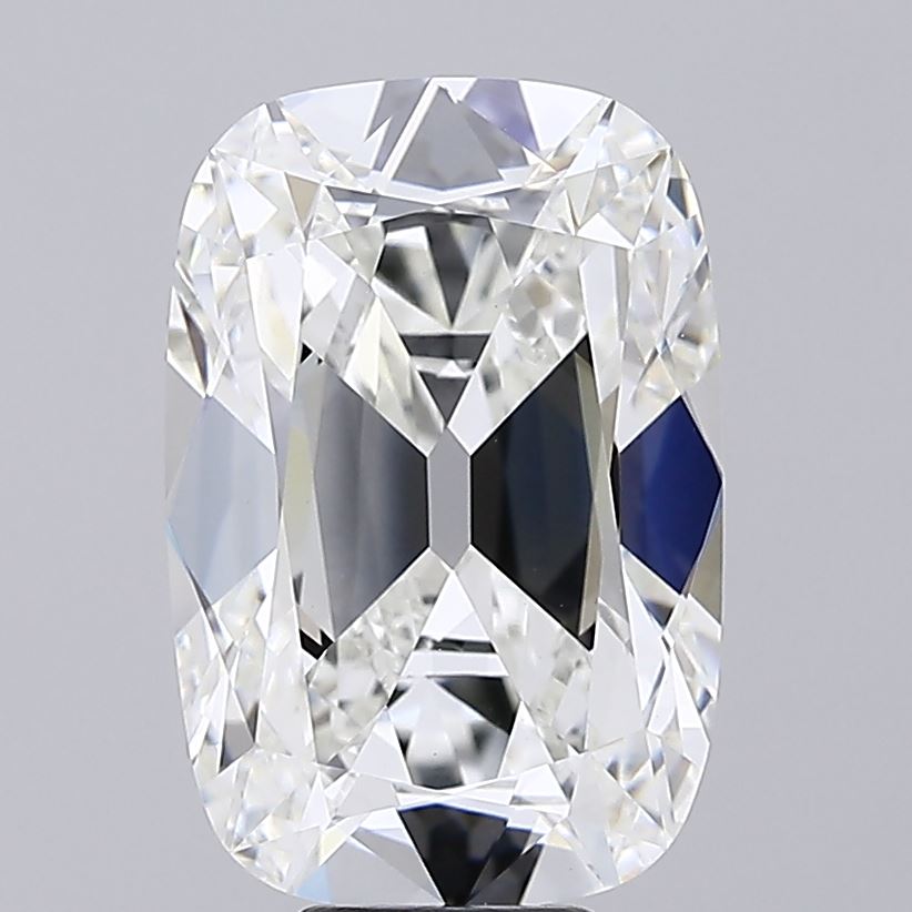 10.01 carat old mine cushion lab grown diamond F color VVS2 clarity