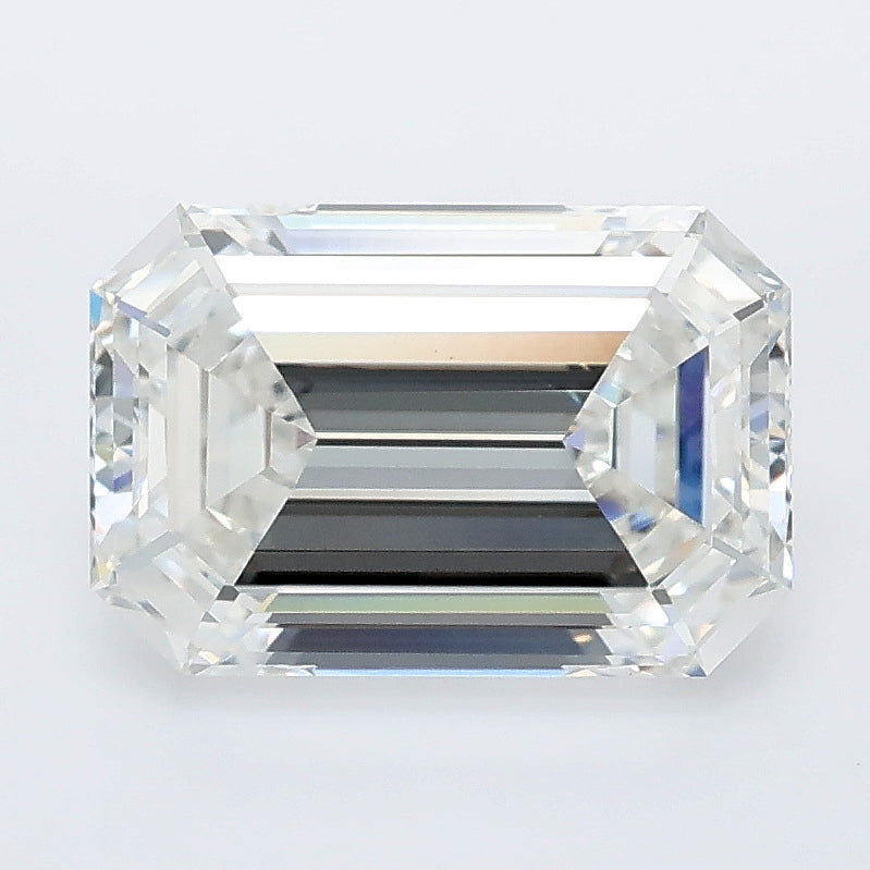 3.02 carat emerald lab grown diamond F color VS1 clarity