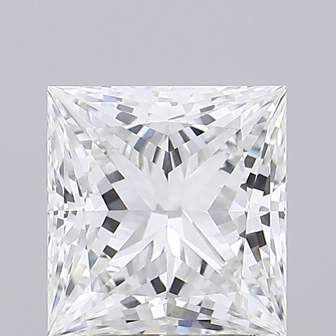3.11 carat princess lab grown diamond F color VVS2 clarity