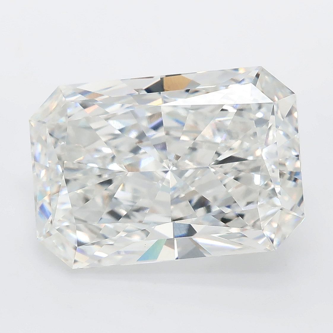 8.03 carat radiant lab grown diamond E color VVS2 clarity