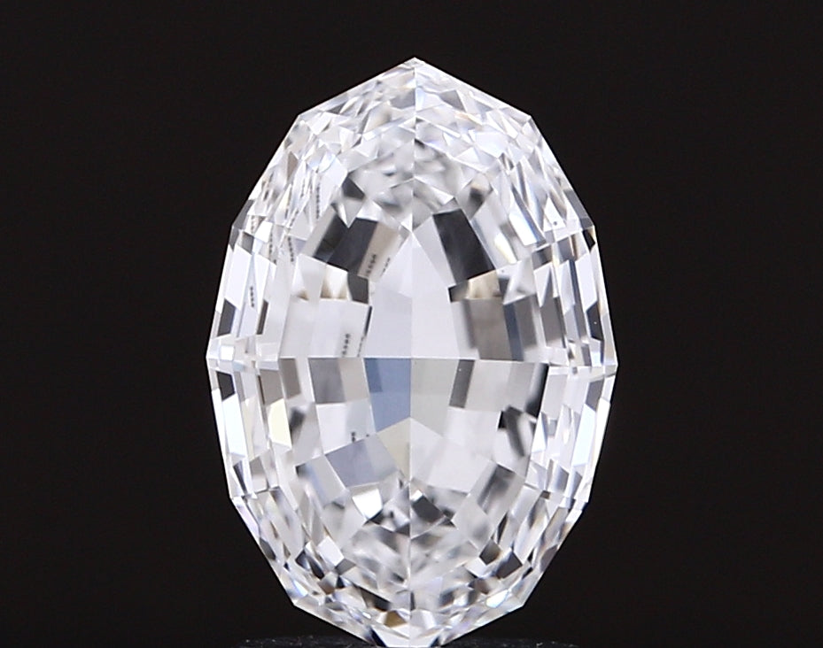 3.03 carat oval lab grown diamond D color VVS2 clarity
