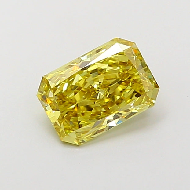 1.06 carat fancy intense yellow radiant lab grown diamond VVS2 clarity