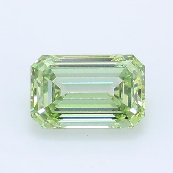 0.94 carat fancy intense green emerald lab grown diamond VS1 clarity