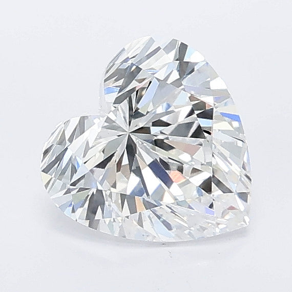 1.08 carat heart lab grown diamond D color VVS2 clarity