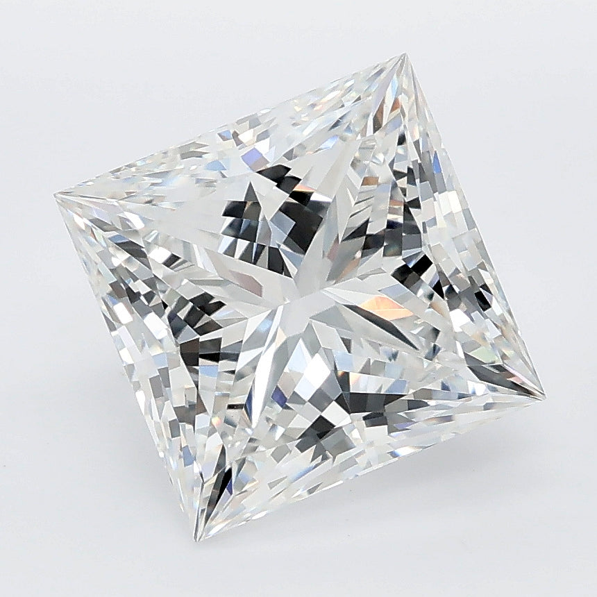 4.00 carat princess lab grown diamond E color VS1 clarity