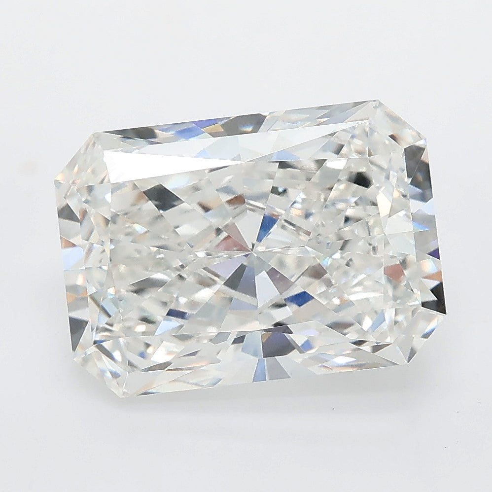 5.26 carat radiant lab grown diamond F color VVS2 clarity