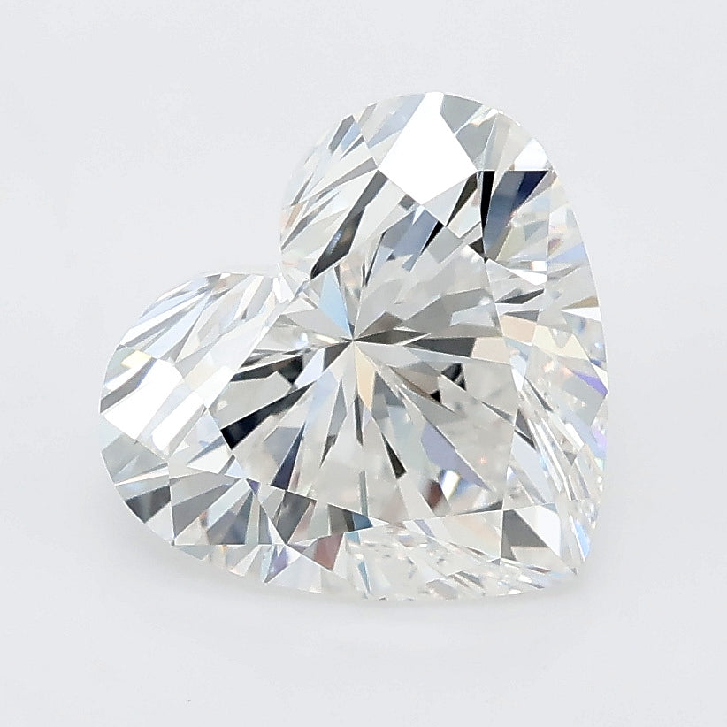 3.01 carat heart lab grown diamond E color VVS2 clarity