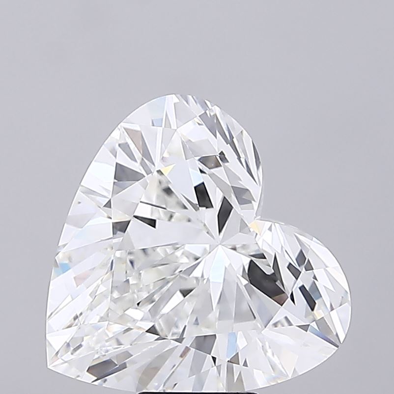 10.00 carat heart lab grown diamond F color VVS2 clarity