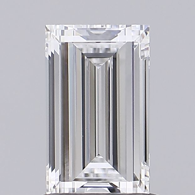 0.93 carat baguette lab grown diamond D color VVS2 clarity