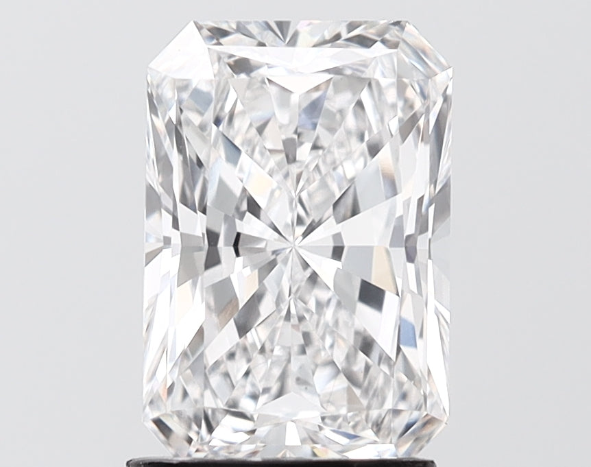 2.08 carat radiant lab grown diamond E color VS1 clarity