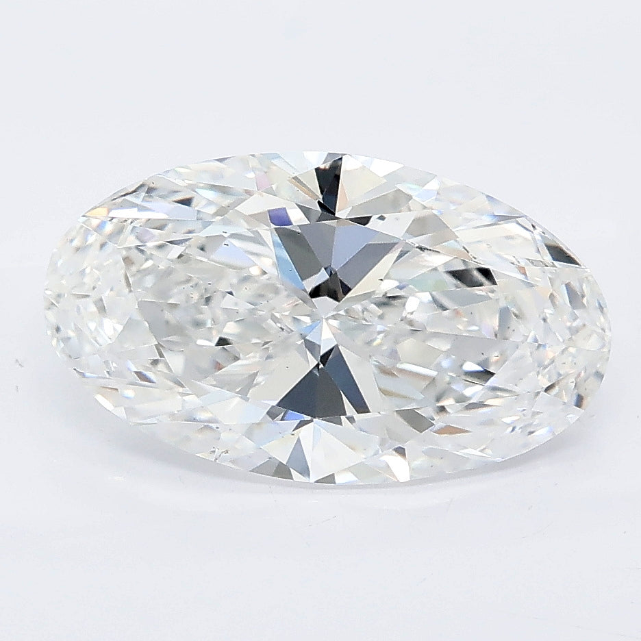 3.26 carat moval lab grown diamond E color VS1 clarity