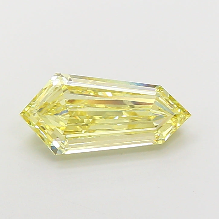 4.01 carat fancy yellow dutch marquise lab grown diamond VVS2 clarity