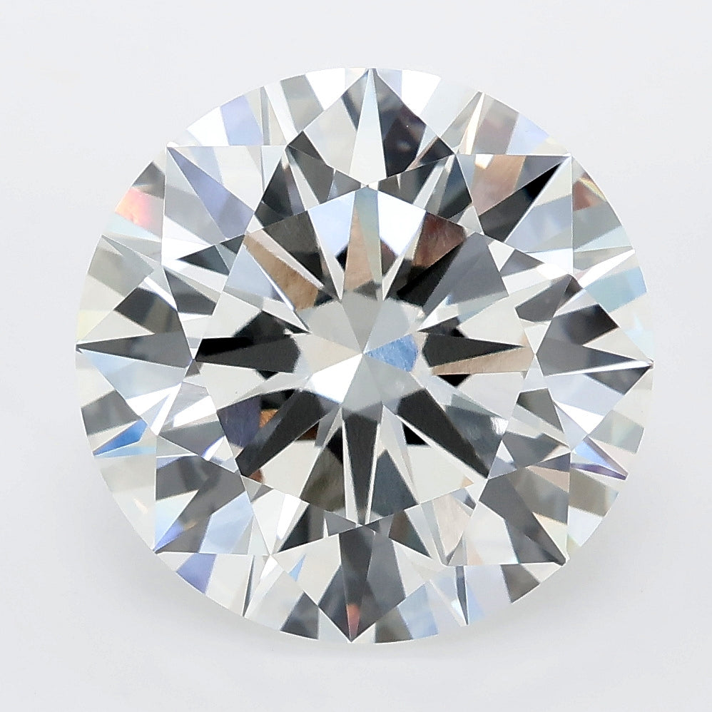 8.06 carat round lab grown diamond E color VVS2 clarity