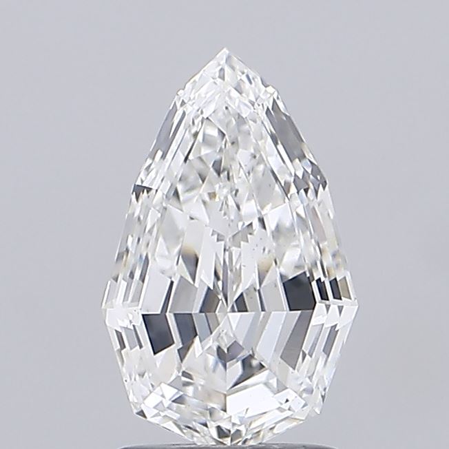 2.03 carat pear lab grown diamond F color VS2 clarity
