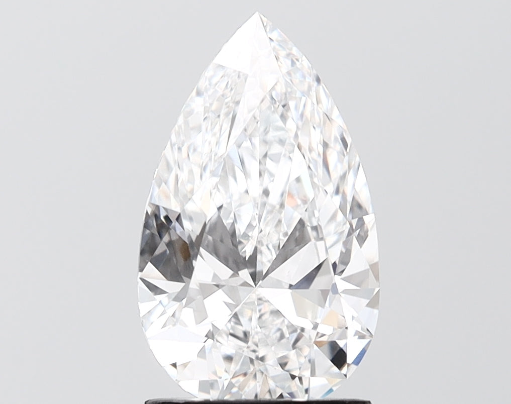 2.09 carat pear lab grown diamond D color VS1 clarity