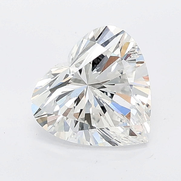 1.00 carat heart lab grown diamond E color VS1 clarity