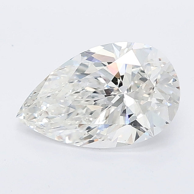 1.06 carat pear lab grown diamond E color VS1 clarity