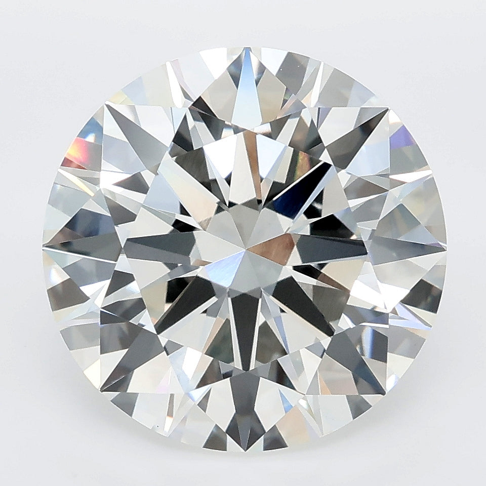 7.79 carat round lab grown diamond F color VVS2 clarity