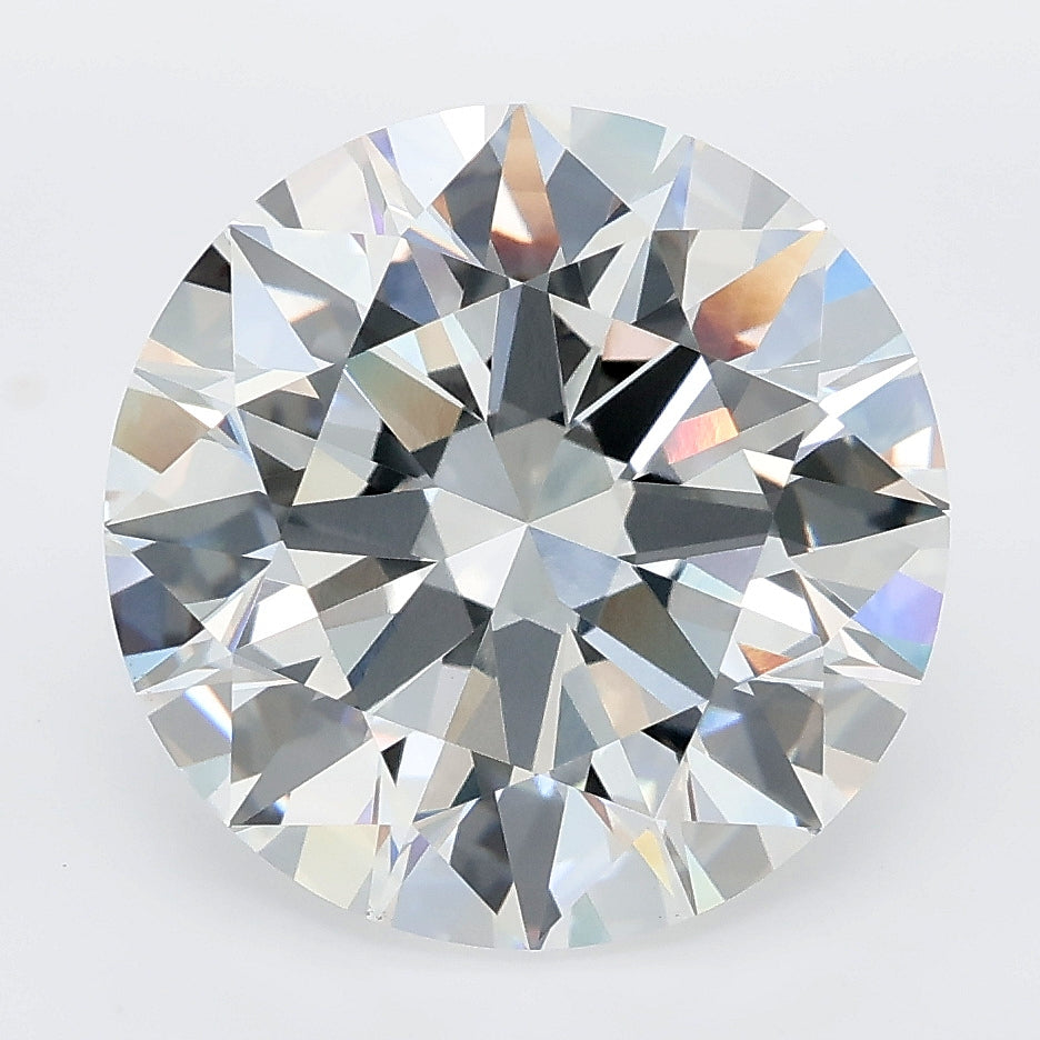 7.08 carat round lab grown diamond F color VVS2 clarity