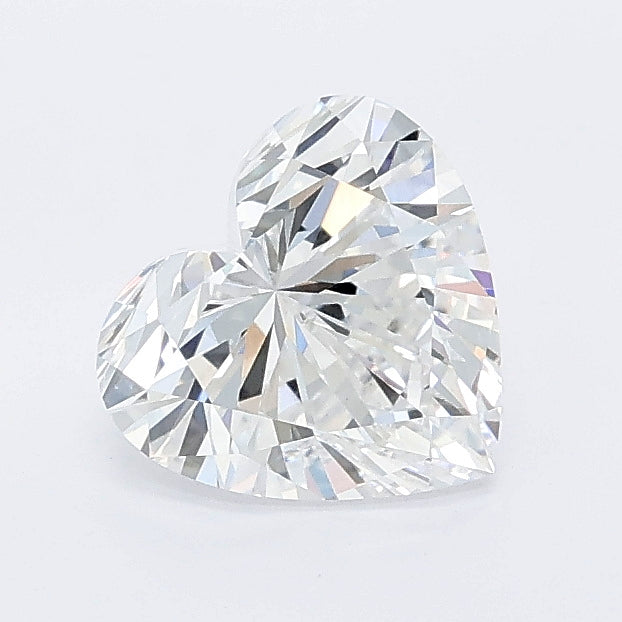 1.05 carat heart lab grown diamond D color VVS2 clarity