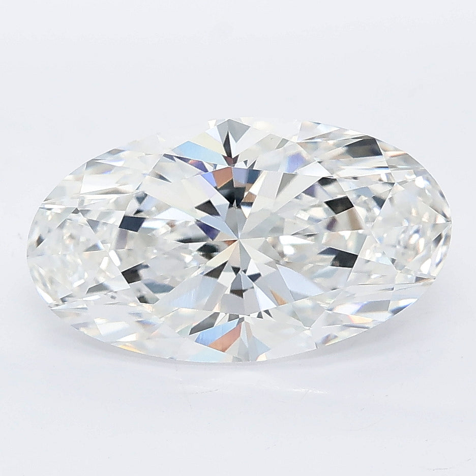 3.27 carat moval lab grown diamond E color VVS2 clarity