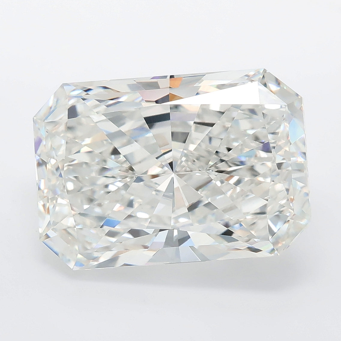 8.02 carat radiant lab grown diamond F color VVS2 clarity