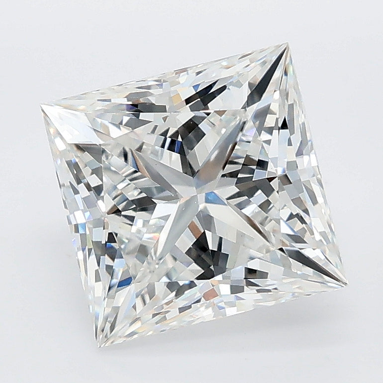 3.51 carat princess lab grown diamond E color VS1 clarity