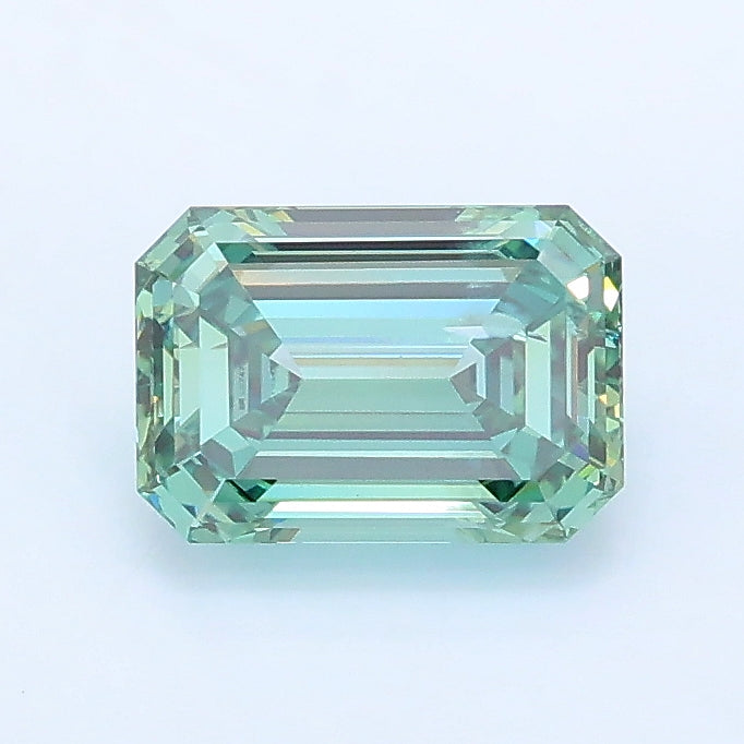 1.00 carat fancy vivid green emerald lab grown diamond SI2 clarity