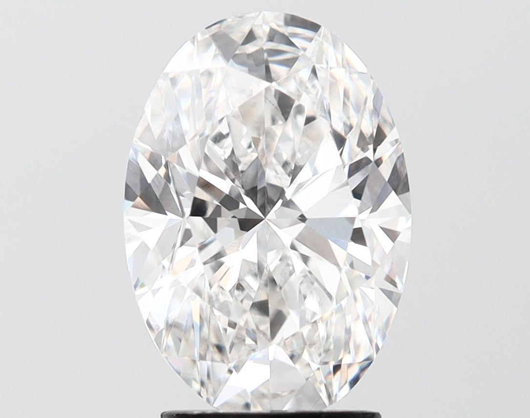 4.02 carat oval lab grown diamond F color VS1 clarity