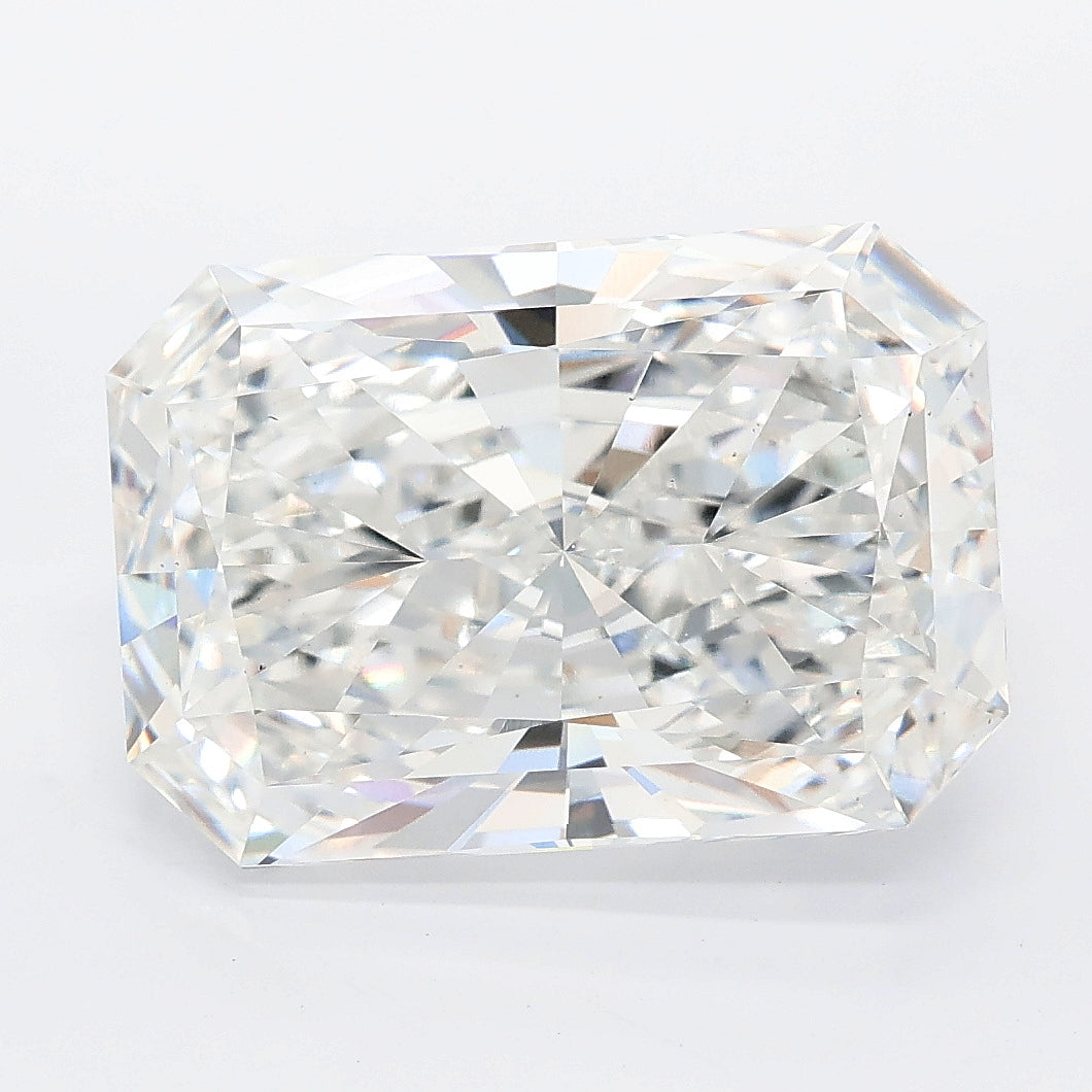 7.08 carat radiant lab grown diamond E color VS1 clarity