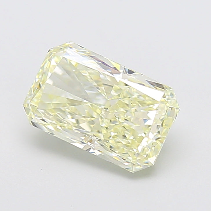 3.05 carat radiant lab grown diamond L color VS1 clarity