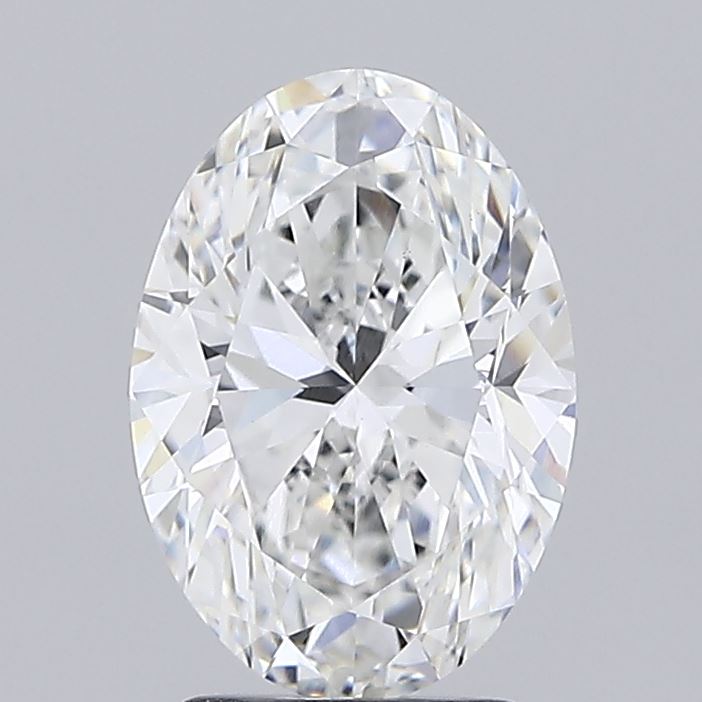 3.01 carat oval lab grown diamond E color VS1 clarity