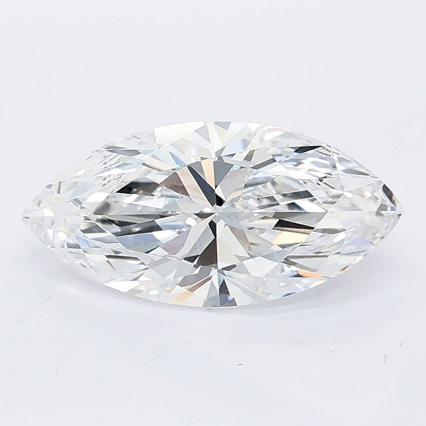 1.60 carat marquise lab grown diamond D color VVS2 clarity