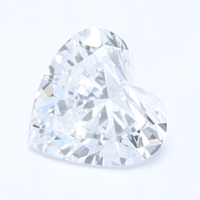 1.02 carat heart lab grown diamond E color VS2 clarity