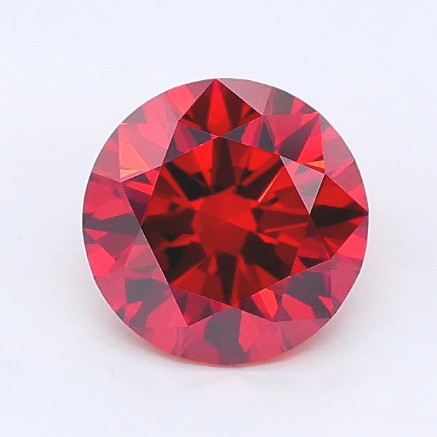 1.02 carat fancy deep orange round lab grown diamond VS2 clarity