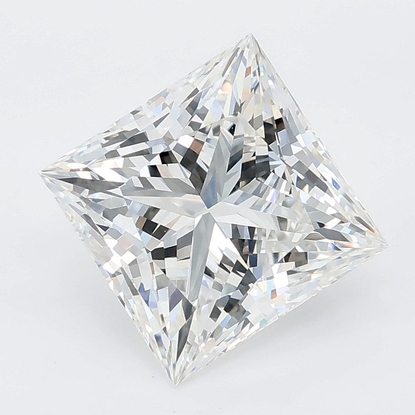 3.50 carat princess lab grown diamond E color VVS2 clarity