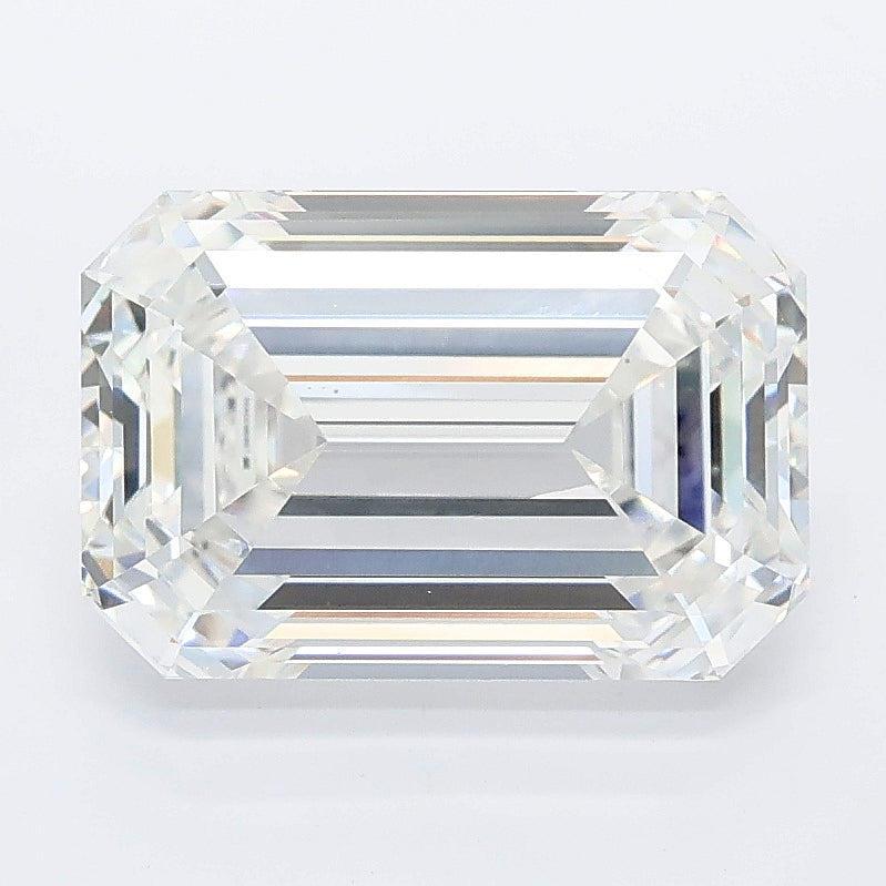 3.53 carat emerald lab grown diamond E color VVS2 clarity