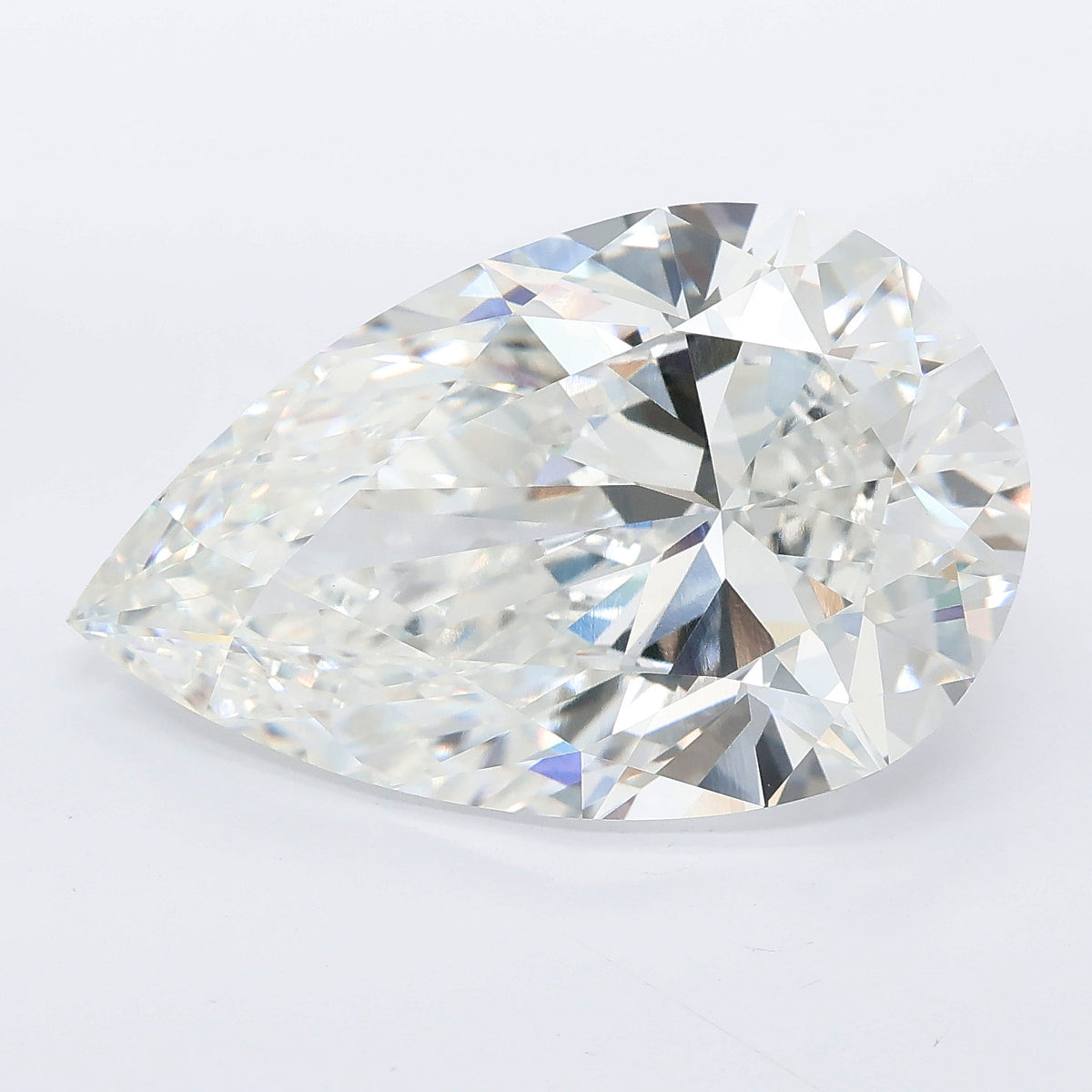 12.08 carat pear lab grown diamond E color VVS2 clarity