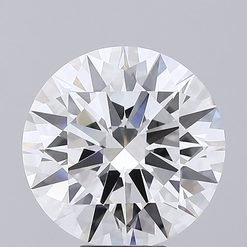 8.01 carat round lab grown diamond E color VVS2 clarity