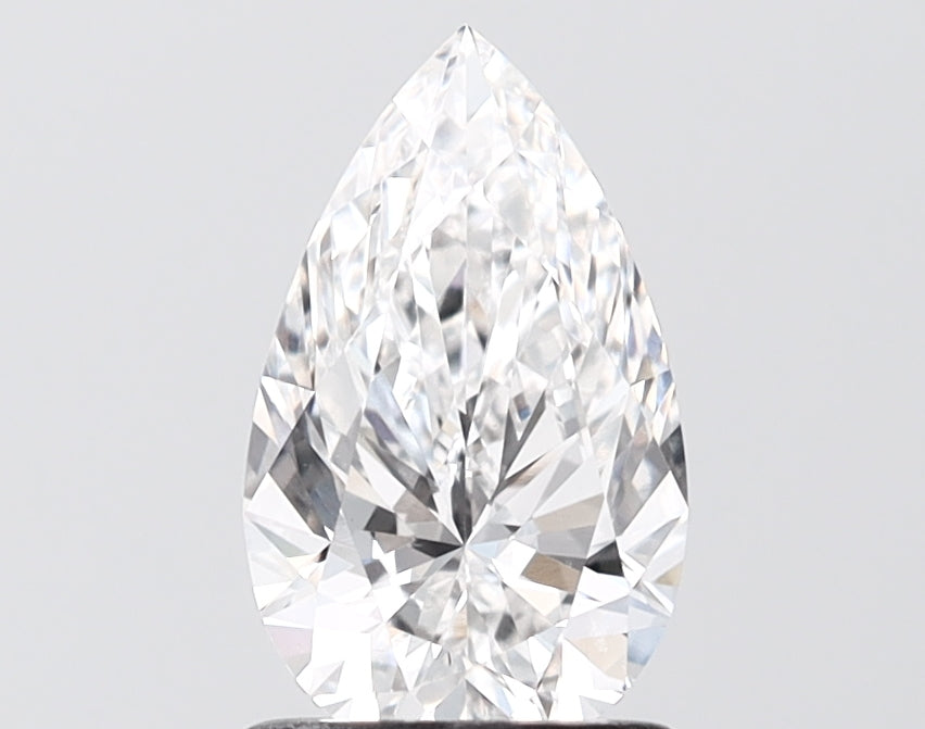 1.33 carat pear lab grown diamond E color VS1 clarity