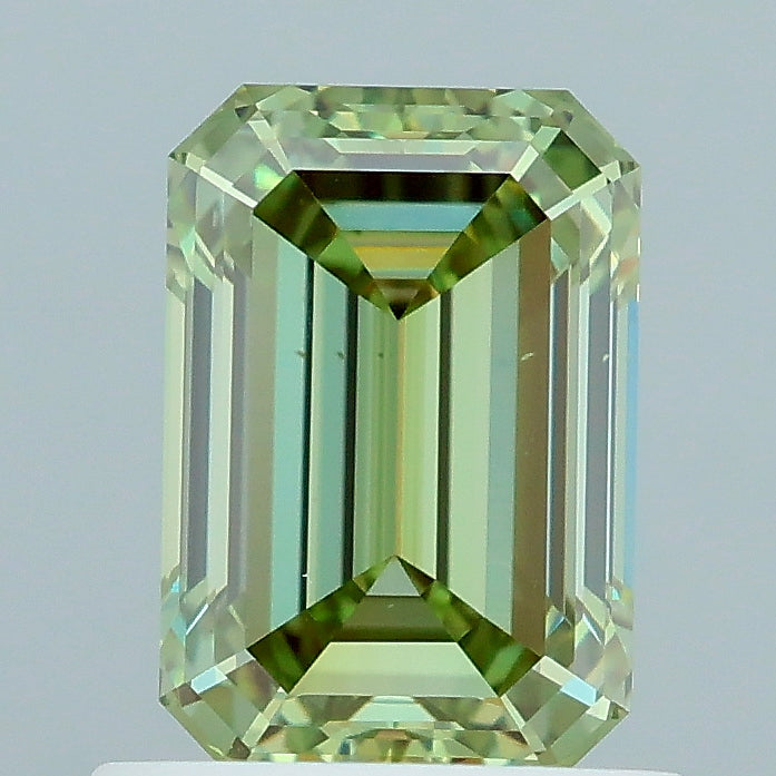 1.01 carat fancy vivid green emerald lab grown diamond VS2 clarity