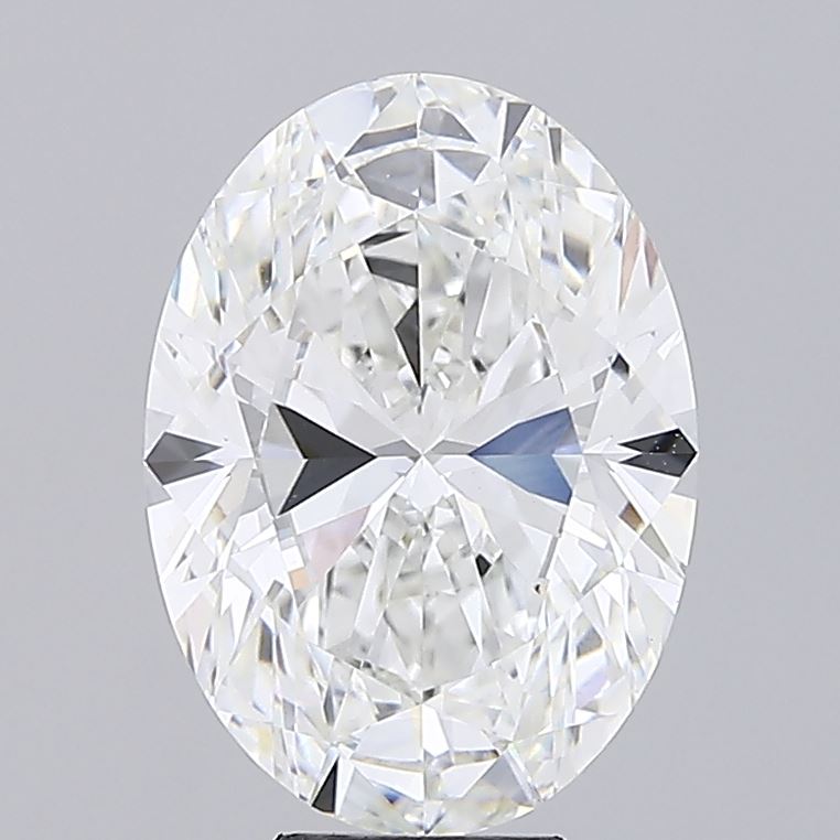 8.42 carat oval lab grown diamond F color VVS2 clarity
