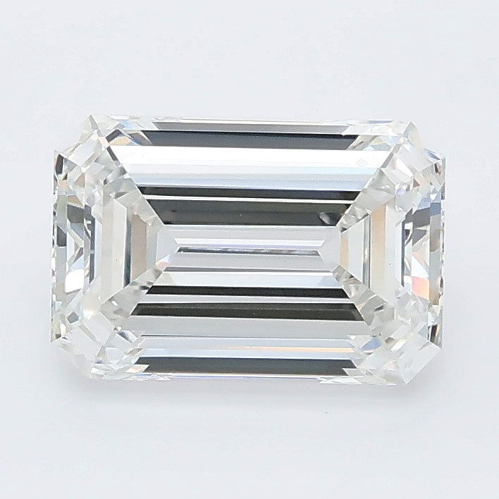2.06 carat emerald lab grown diamond F color VVS2 clarity